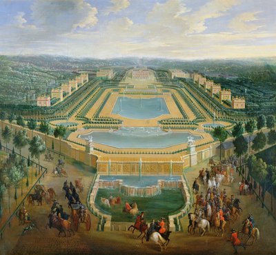 General view of the Chateau and the Pavilions at Marly, 1722 by Pierre Denis Martin